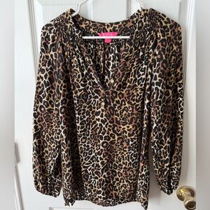 Lilly Pulitzer Elsa Leopard Top